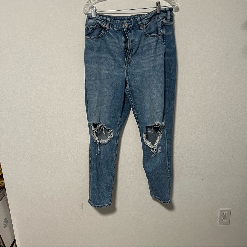 American Eagle Outfitters Women's Strigid Blue Jeans Sz 12 Short